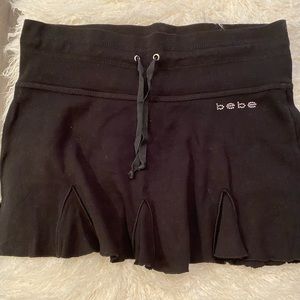 Bebe black mini skirt